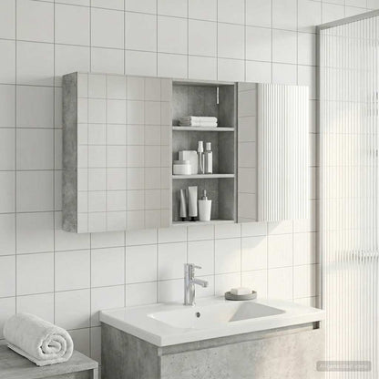 Bathroom Cabinet Set 3 pcs 140 x 14.5 x 70 cm Engineered wood