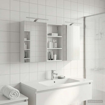 Bathroom Cabinet Set 3 pcs 140 x 14.5 x 70 cm Engineered wood