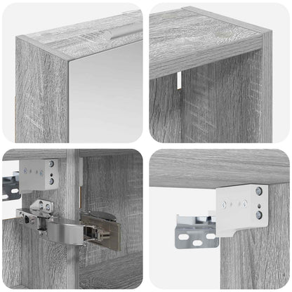Bathroom Cabinet Set 3 pcs 140 x 14.5 x 70 cm Engineered wood