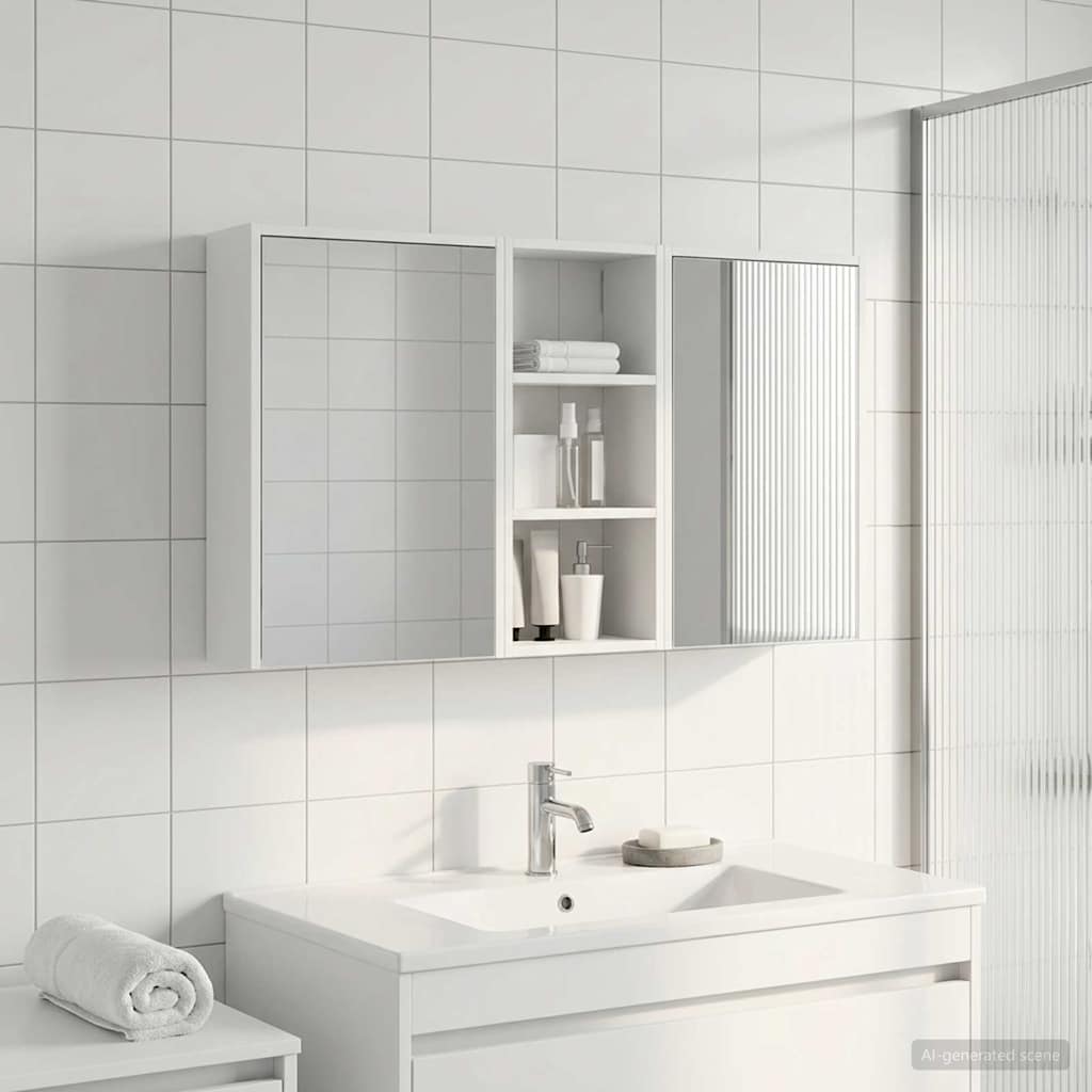 Bathroom Cabinet Set 3 pcs 116 x 16 x 62.5 cm Engineered wood