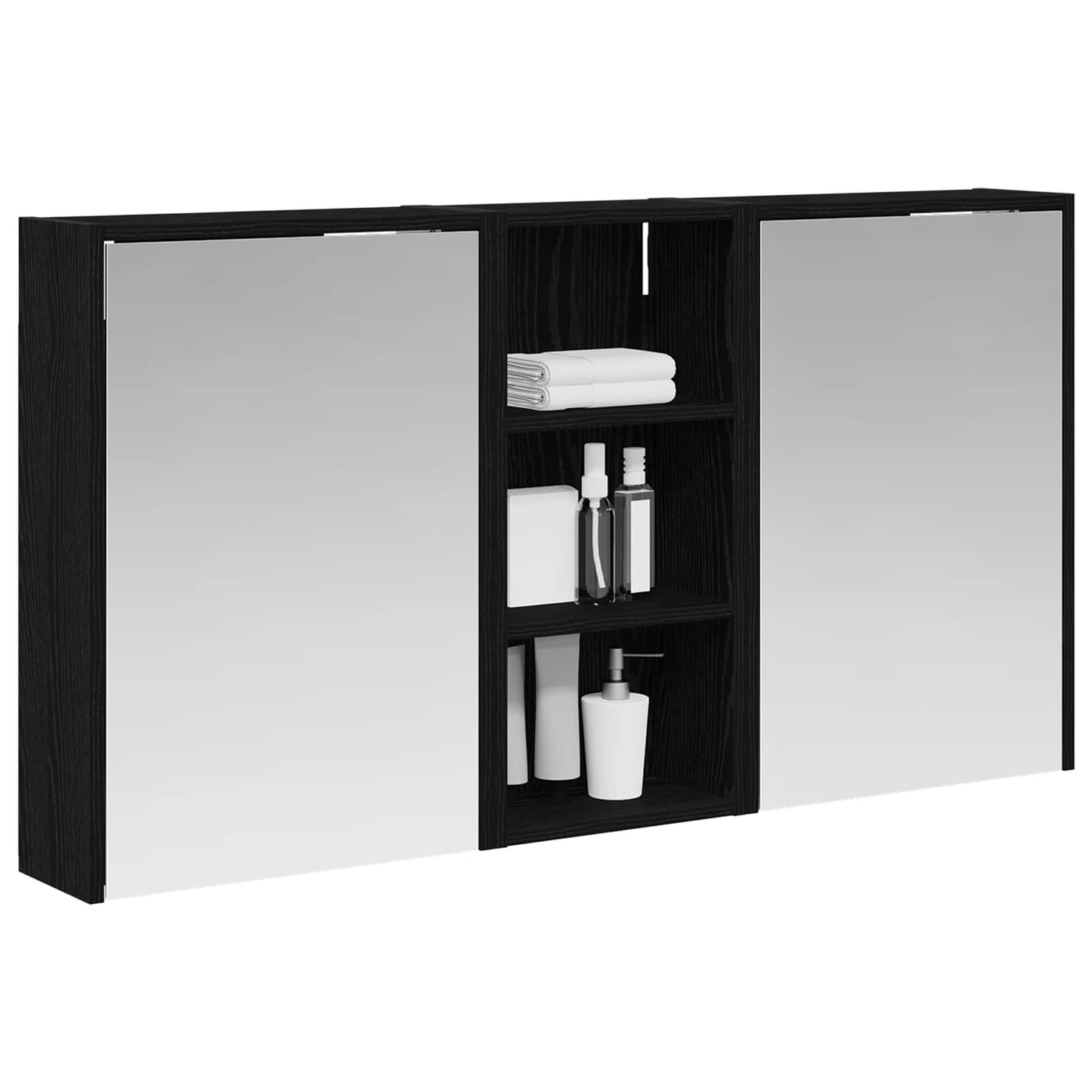Bathroom Cabinet Set 3 pcs 116 x 16 x 62.5 cm Engineered wood