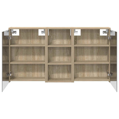 Bathroom Cabinet Set 3 pcs 116 x 16 x 62.5 cm Engineered wood