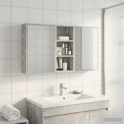 Bathroom Cabinet Set 3 pcs 116 x 16 x 62.5 cm Engineered wood