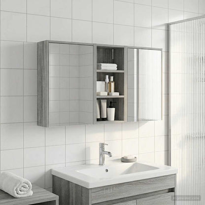 Bathroom Cabinet Set 3 pcs 116 x 16 x 62.5 cm Engineered wood