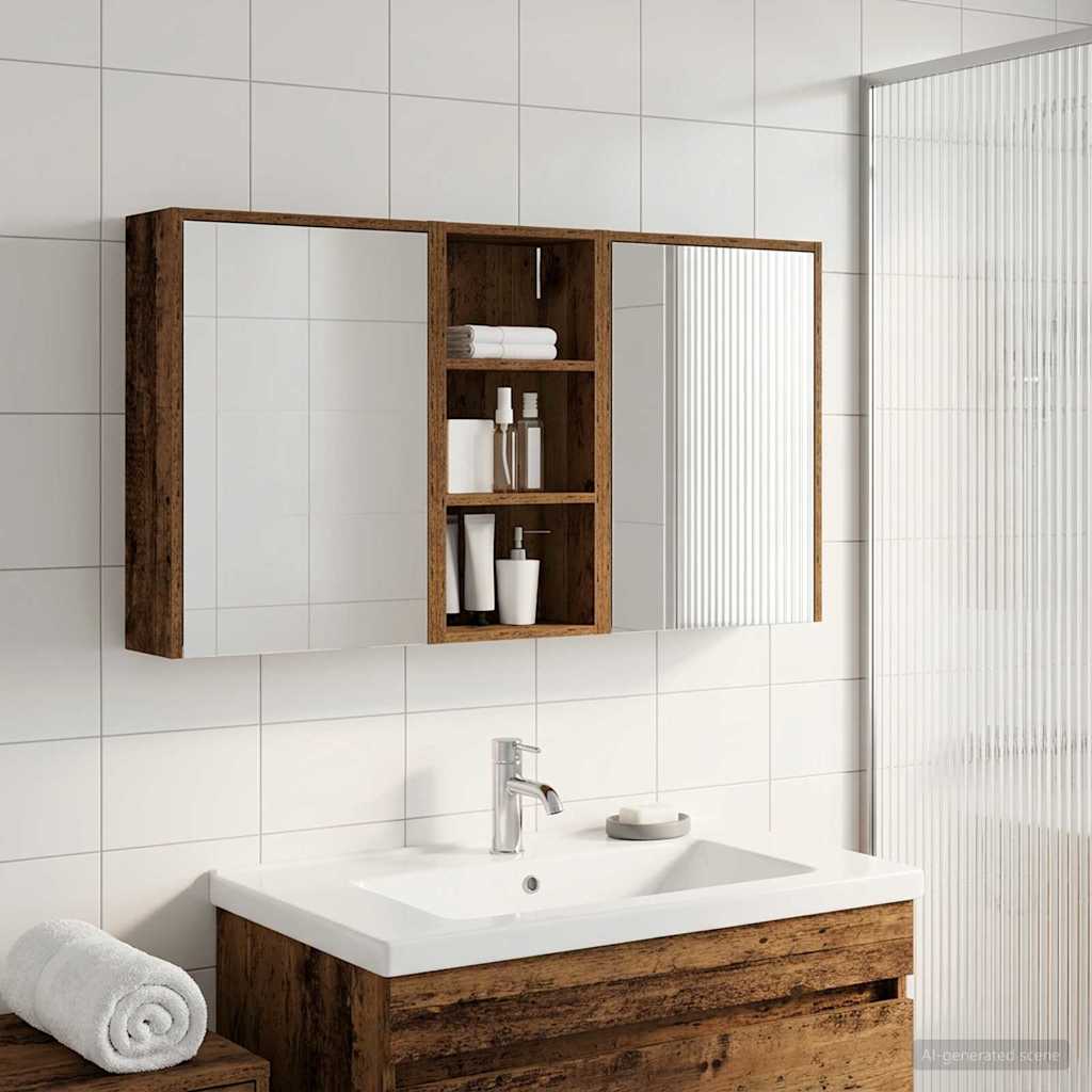 Bathroom Cabinet Set 3 pcs 116 x 16 x 62.5 cm Engineered wood