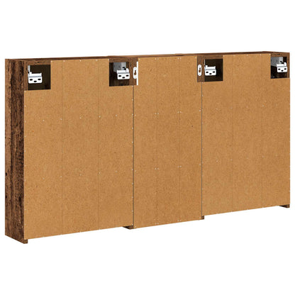 Bathroom Cabinet Set 3 pcs 116 x 16 x 62.5 cm Engineered wood