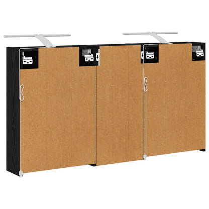 Bathroom Cabinet Set 3 pcs 116 x 16 x 62.5 cm Engineered wood
