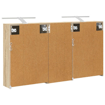 Bathroom Cabinet Set 3 pcs 116 x 16 x 62.5 cm Engineered wood