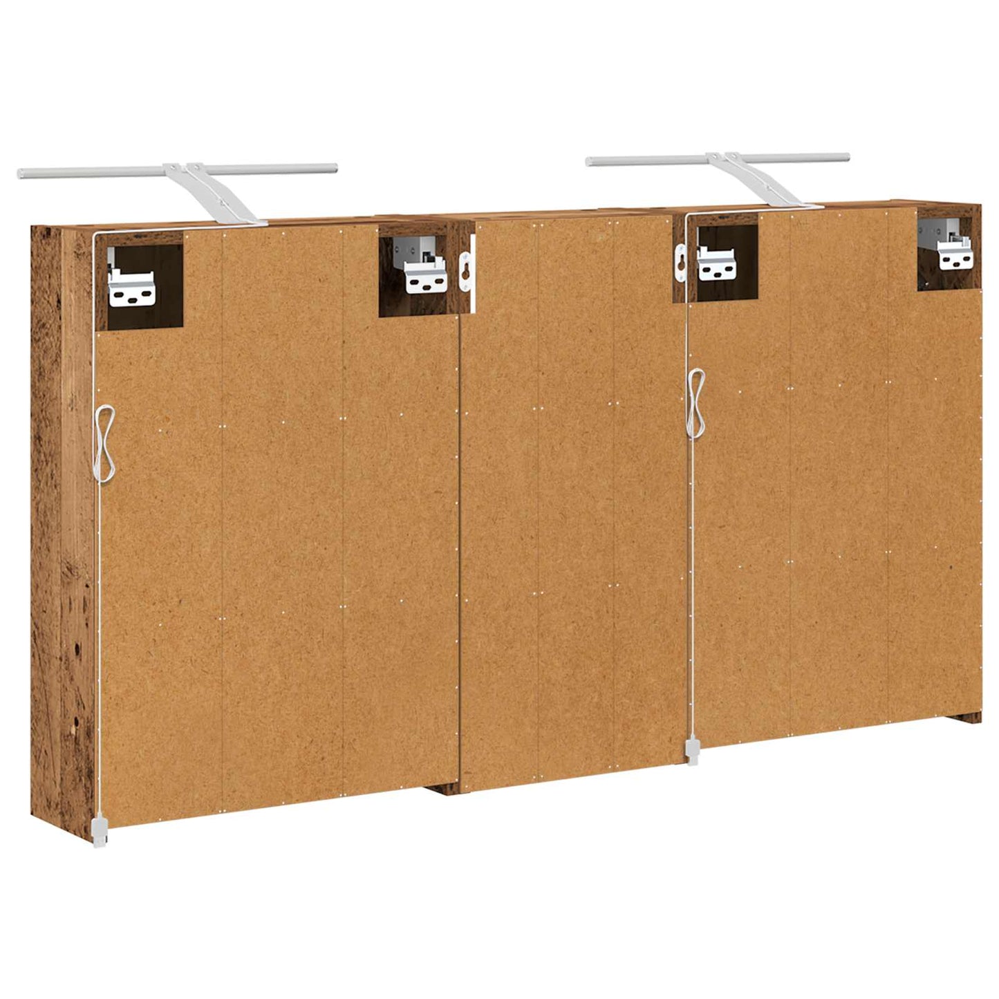 Bathroom Cabinet Set 3 pcs 116 x 16 x 62.5 cm Engineered wood