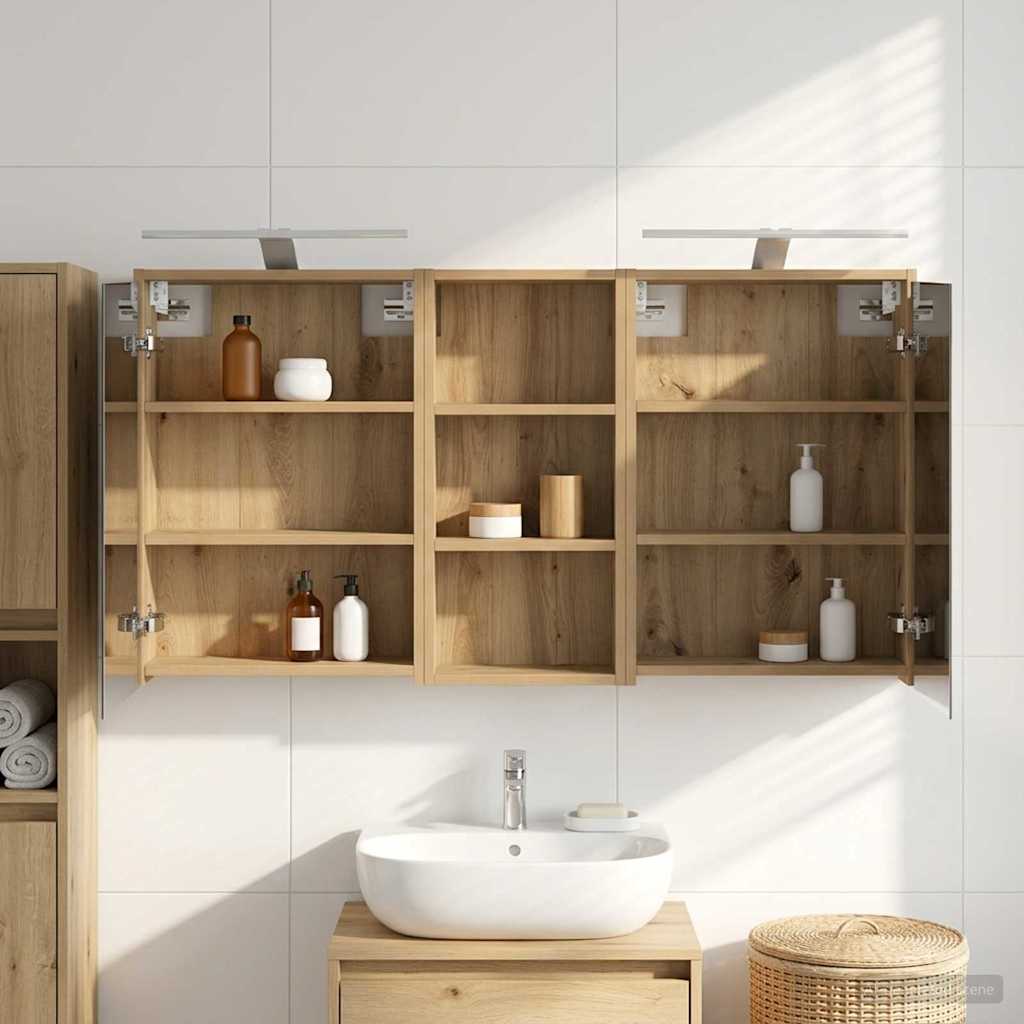 Bathroom Cabinet Set 3 pcs 116 x 16 x 62.5 cm Engineered wood