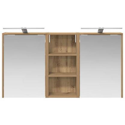 Bathroom Cabinet Set 3 pcs 116 x 16 x 62.5 cm Engineered wood
