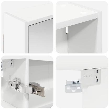 Bathroom Cabinet Set 3 pcs 126 x 16 x 62.5 cm Engineered wood