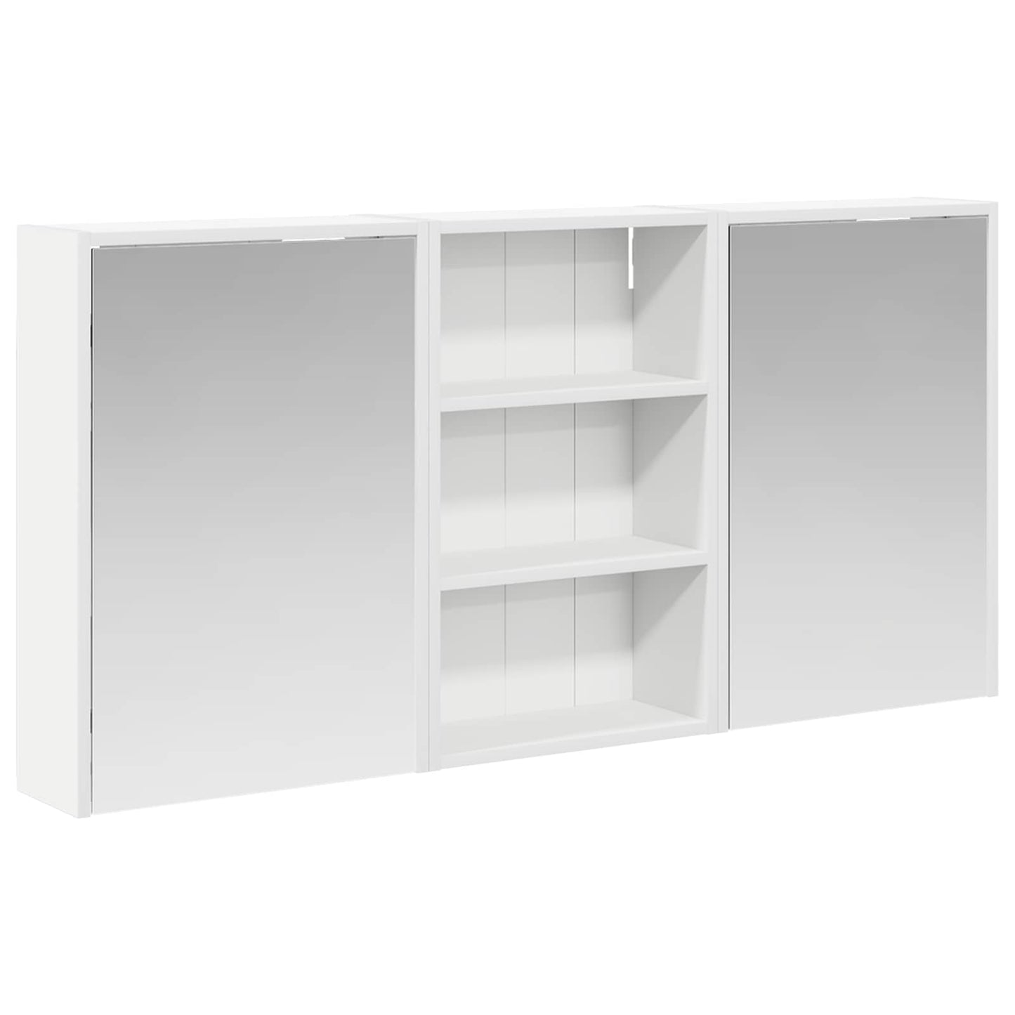 Bathroom Cabinet Set 3 pcs 126 x 16 x 62.5 cm Engineered wood