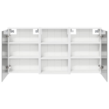 Bathroom Cabinet Set 3 pcs 126 x 16 x 62.5 cm Engineered wood