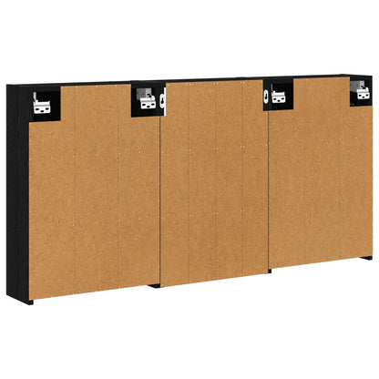 Bathroom Cabinet Set 3 pcs 126 x 16 x 62.5 cm Engineered wood