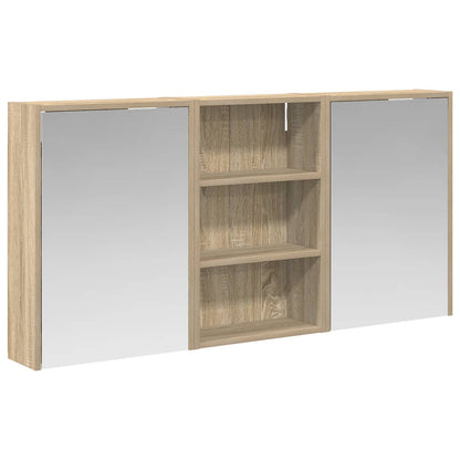 Bathroom Cabinet Set 3 pcs 126 x 16 x 62.5 cm Engineered wood