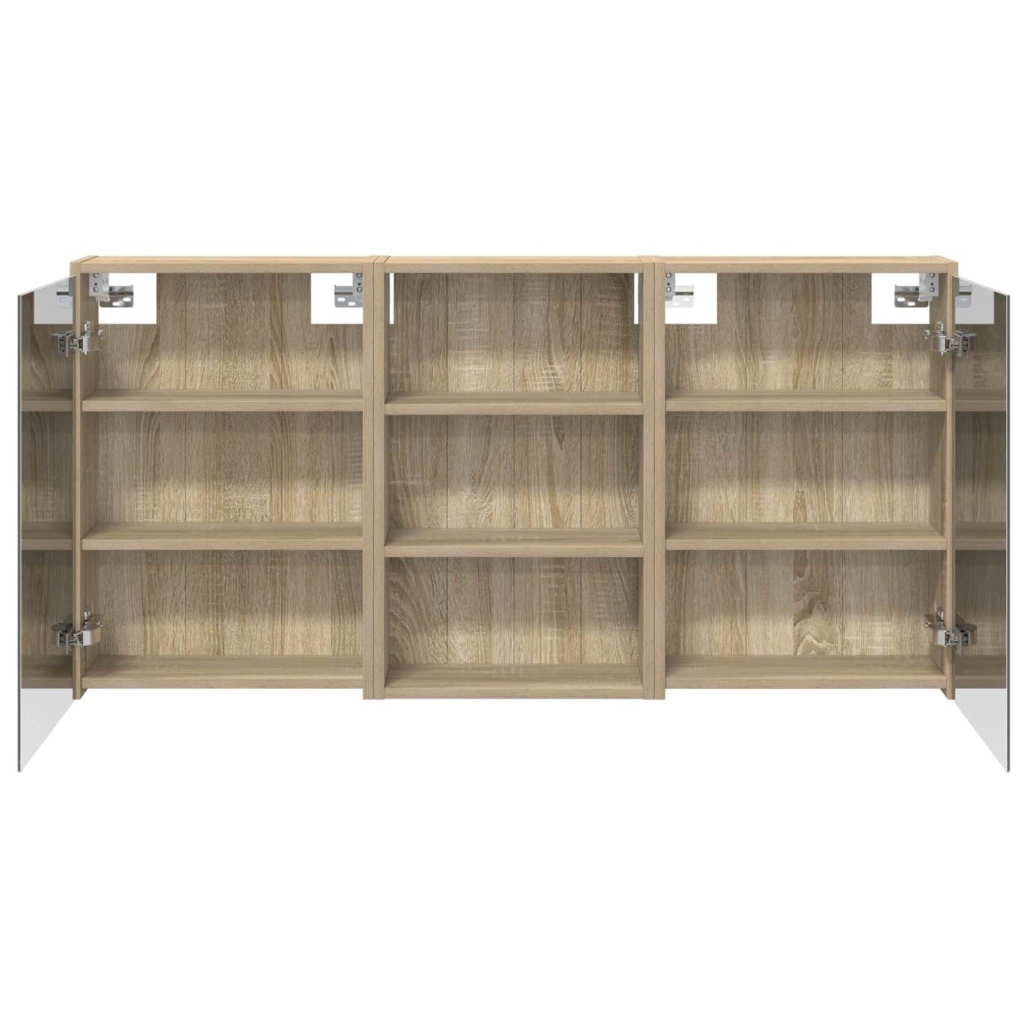 Bathroom Cabinet Set 3 pcs 126 x 16 x 62.5 cm Engineered wood