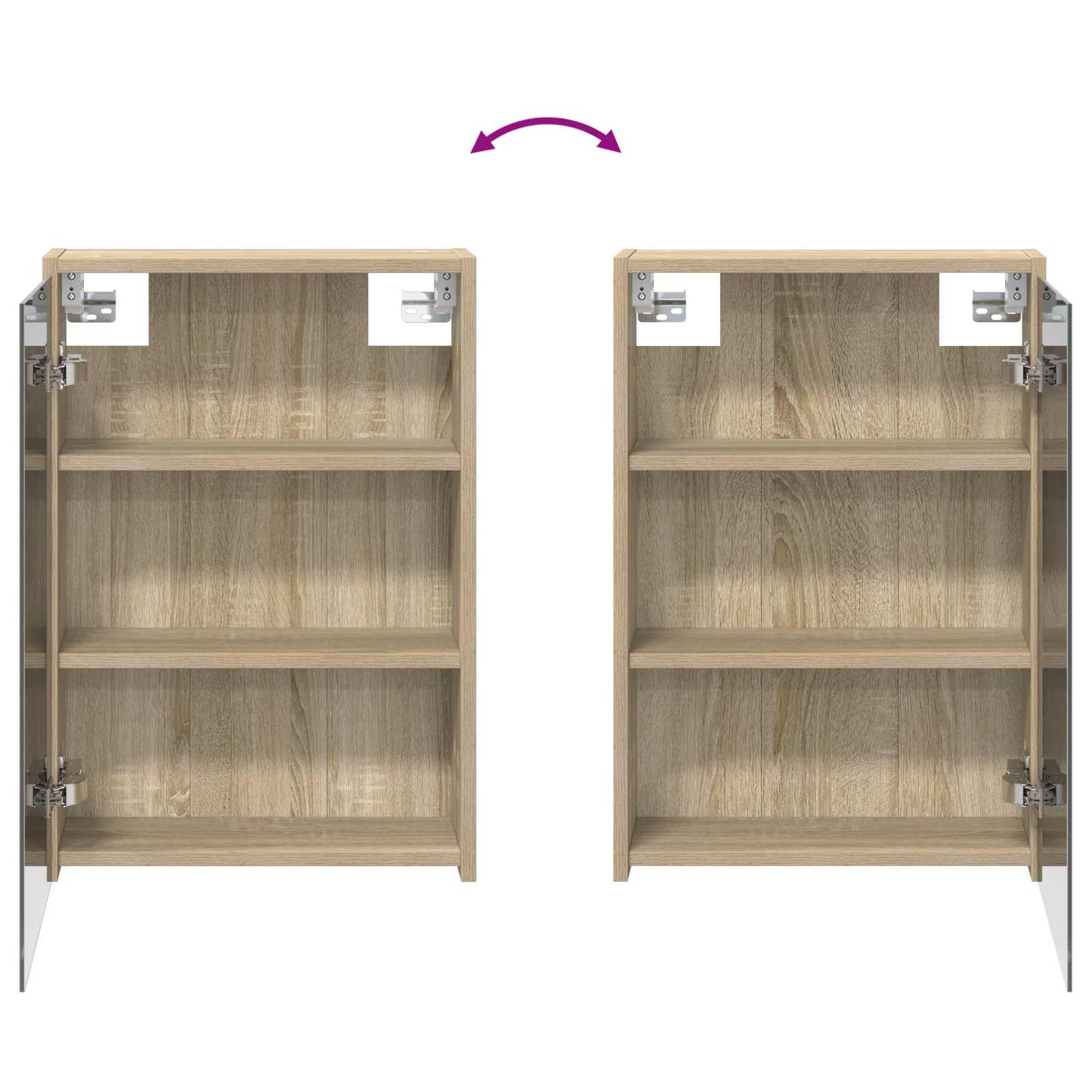 Bathroom Cabinet Set 3 pcs 126 x 16 x 62.5 cm Engineered wood