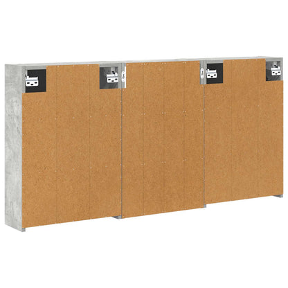 Bathroom Cabinet Set 3 pcs 126 x 16 x 62.5 cm Engineered wood