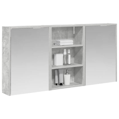 Bathroom Cabinet Set 3 pcs 126 x 16 x 62.5 cm Engineered wood