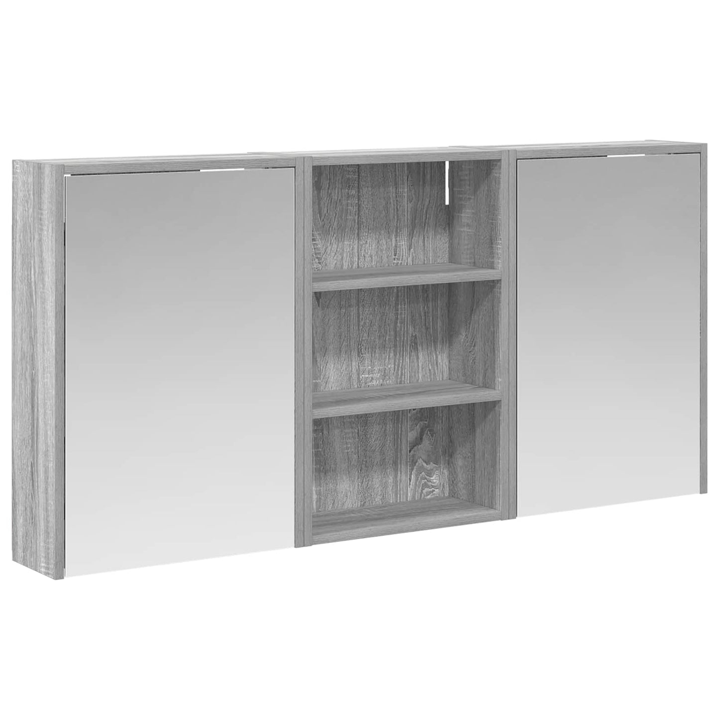 Bathroom Cabinet Set 3 pcs 126 x 16 x 62.5 cm Engineered wood