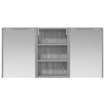 Bathroom Cabinet Set 3 pcs 126 x 16 x 62.5 cm Engineered wood