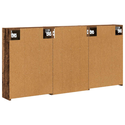 Bathroom Cabinet Set 3 pcs 126 x 16 x 62.5 cm Engineered wood