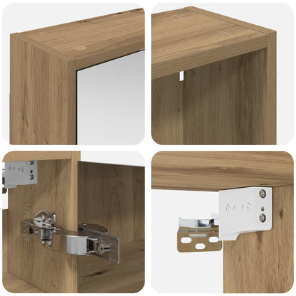 Bathroom Cabinet Set 3 pcs 126 x 16 x 62.5 cm Engineered wood