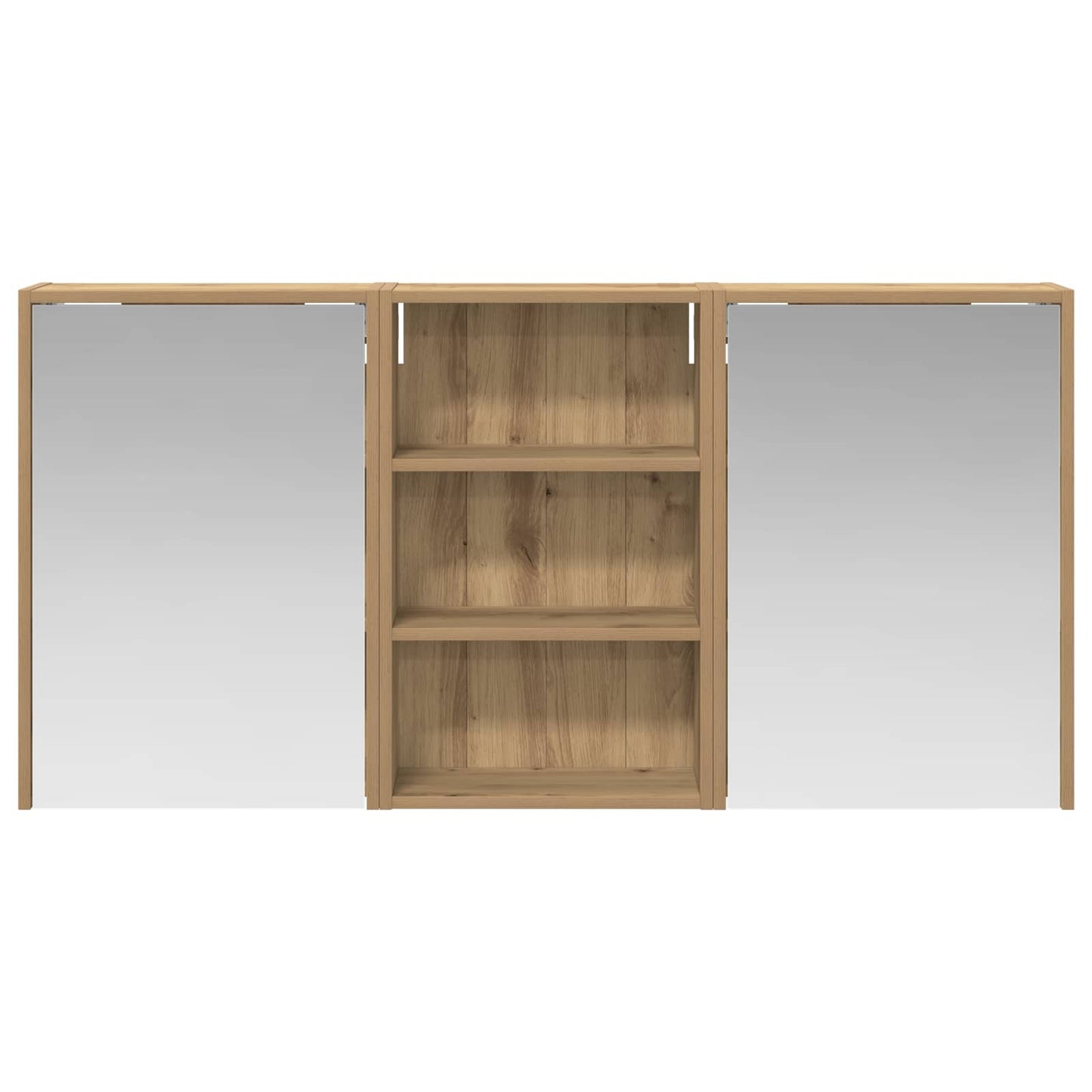 Bathroom Cabinet Set 3 pcs 126 x 16 x 62.5 cm Engineered wood