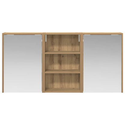 Bathroom Cabinet Set 3 pcs 126 x 16 x 62.5 cm Engineered wood