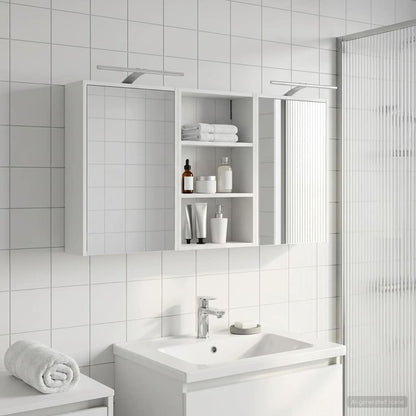 Bathroom Cabinet Set 3 pcs 126 x 16 x 62.5 cm Engineered wood