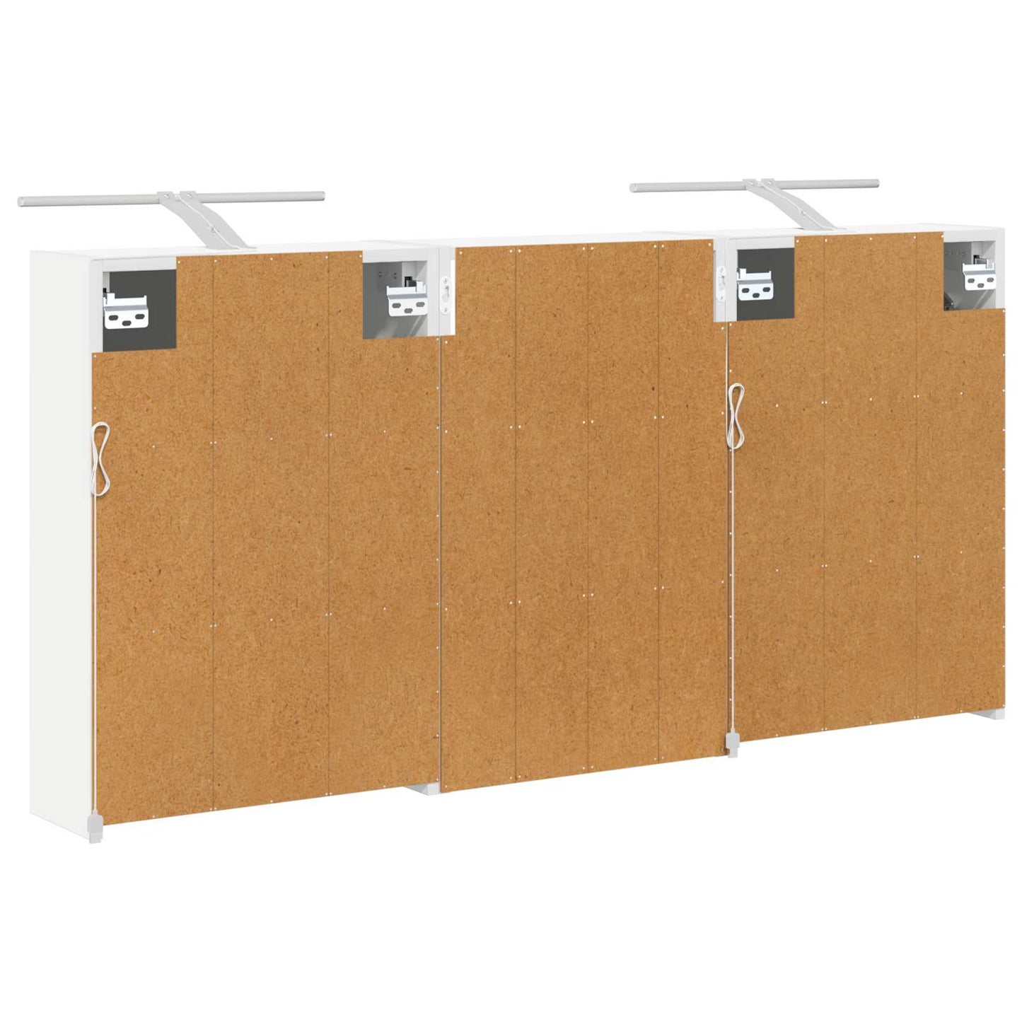 Bathroom Cabinet Set 3 pcs 126 x 16 x 62.5 cm Engineered wood