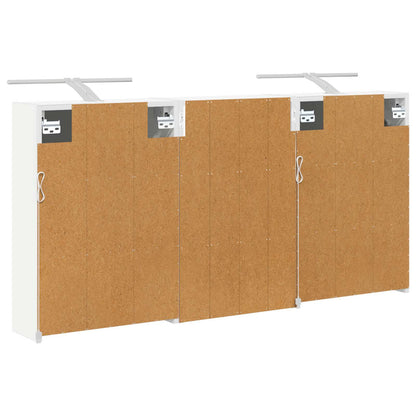 Bathroom Cabinet Set 3 pcs 126 x 16 x 62.5 cm Engineered wood