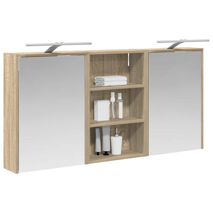 Bathroom Cabinet Set 3 pcs 126 x 16 x 62.5 cm Engineered wood