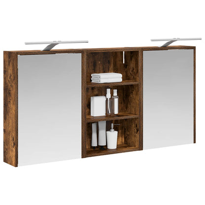 Bathroom Cabinet Set 3 pcs 126 x 16 x 62.5 cm Engineered wood