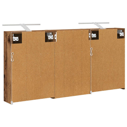Bathroom Cabinet Set 3 pcs 126 x 16 x 62.5 cm Engineered wood