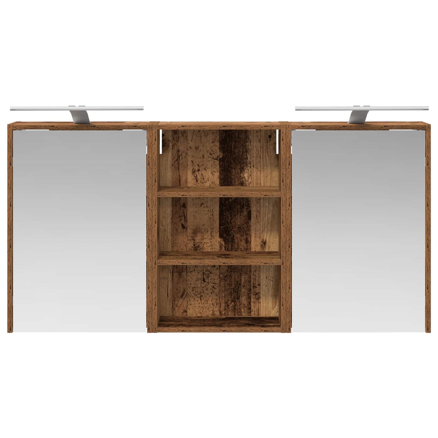 Bathroom Cabinet Set 3 pcs 126 x 16 x 62.5 cm Engineered wood