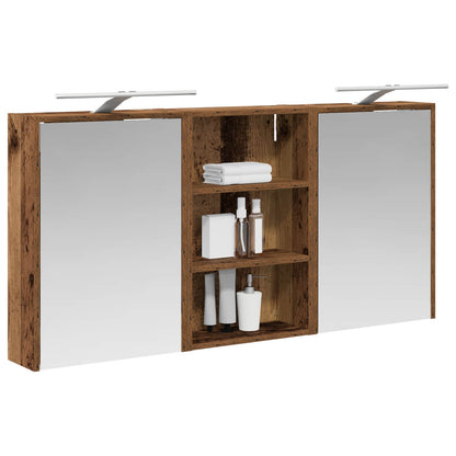 Bathroom Cabinet Set 3 pcs 126 x 16 x 62.5 cm Engineered wood