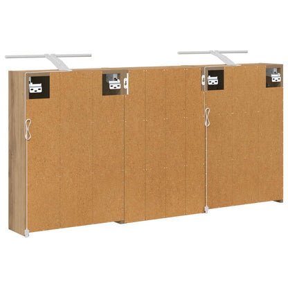Bathroom Cabinet Set 3 pcs 126 x 16 x 62.5 cm Engineered wood