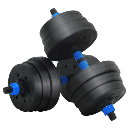 4-in-1 Dumbbell Set 30kg Black and Blue