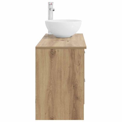 Bathroom Furniture Set 2 pcs Artisan Oak Engineered Wood