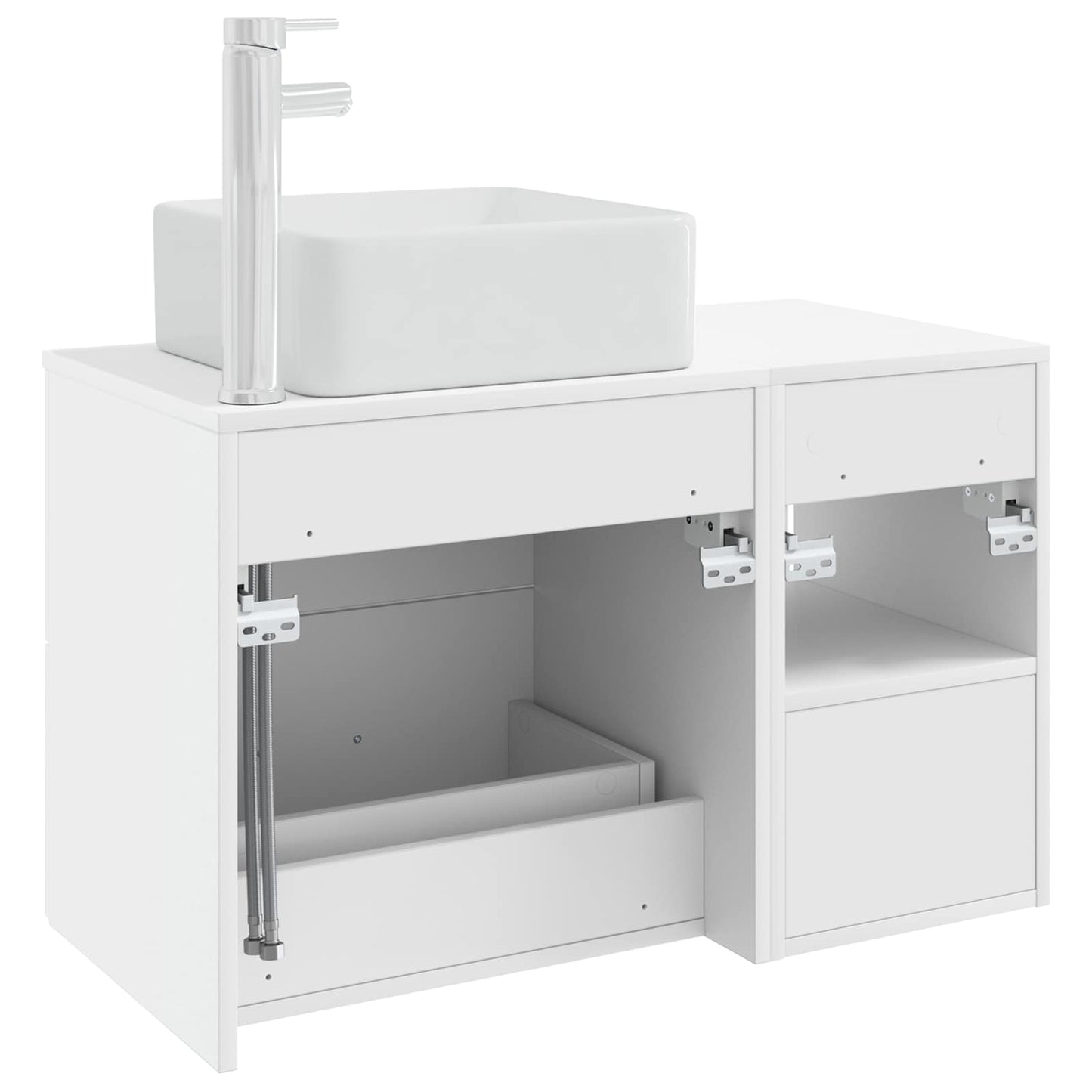 Bathroom Furniture Set 2 pcs White Engineered Wood