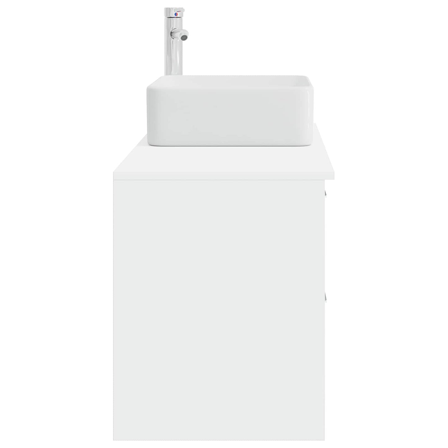 Bathroom Furniture Set 2 pcs White Engineered Wood