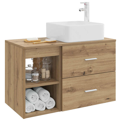 Bathroom Furniture Set 2 pcs Artisan Oak Engineered Wood