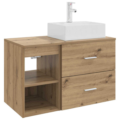 Bathroom Furniture Set 2 pcs Artisan Oak Engineered Wood