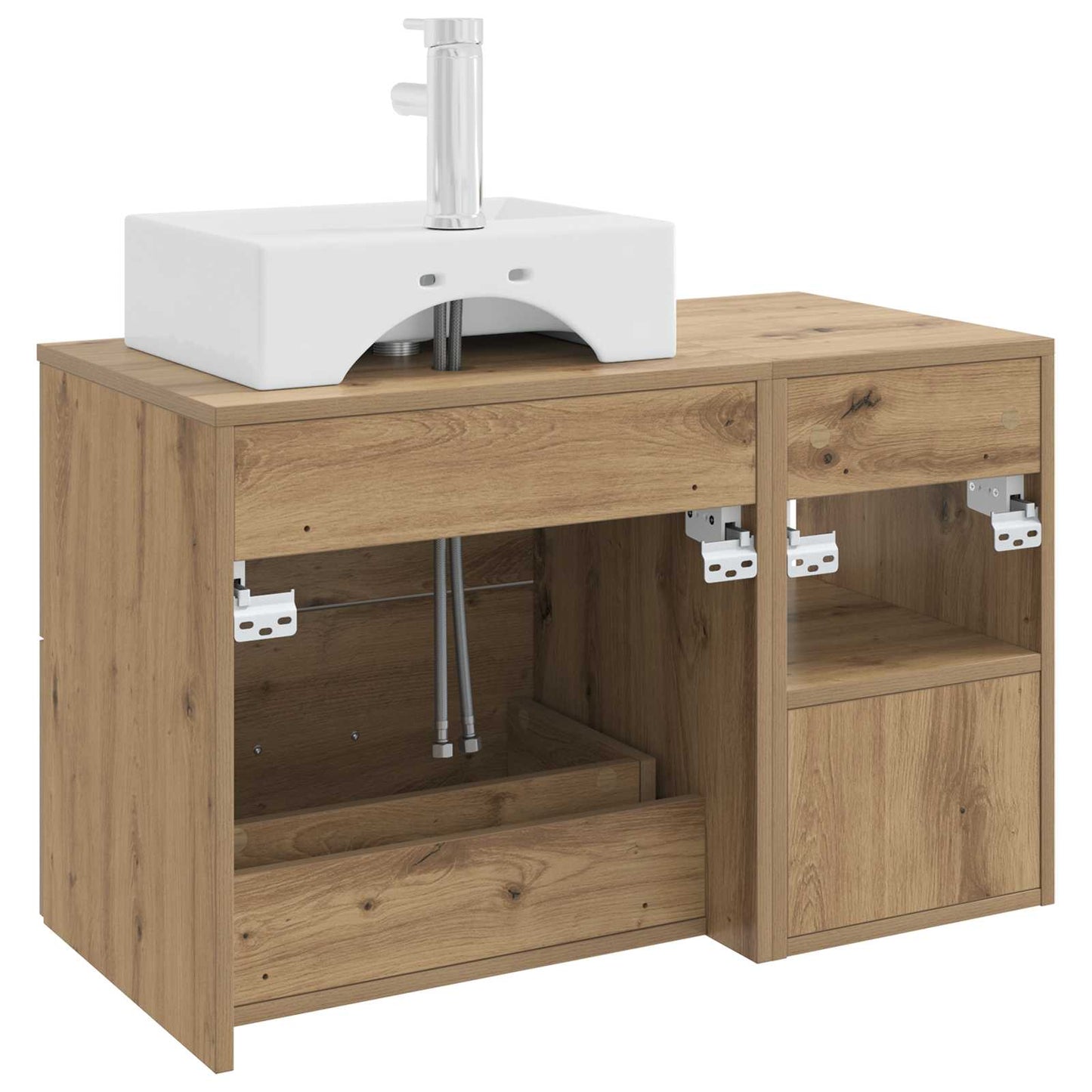 Bathroom Furniture Set 2 pcs Artisan Oak Engineered Wood