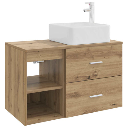 Bathroom Furniture Set 2 pcs Artisan Oak Engineered Wood