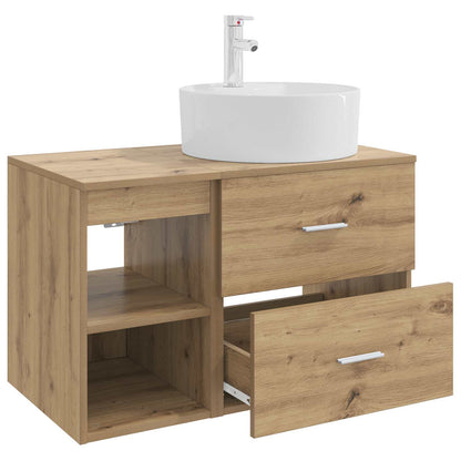 Bathroom Furniture Set 2 pcs Artisan Oak Engineered Wood