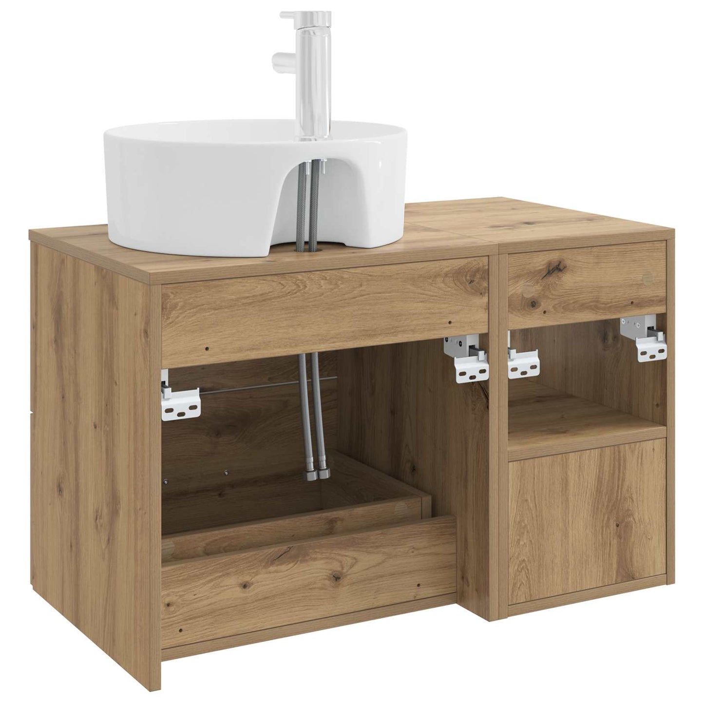 Bathroom Furniture Set 2 pcs Artisan Oak Engineered Wood