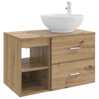 Bathroom Furniture Set 2 pcs Artisan Oak Engineered Wood